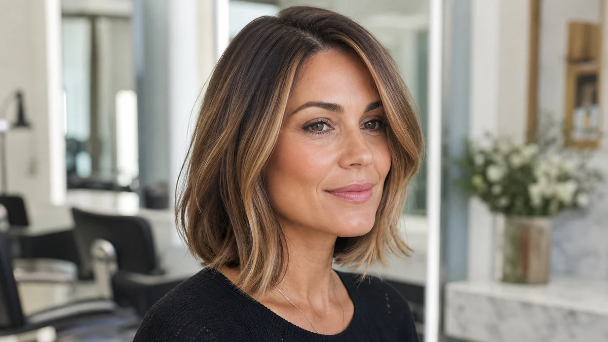 Layered lob hairstyle for heart and diamond face comparison advice