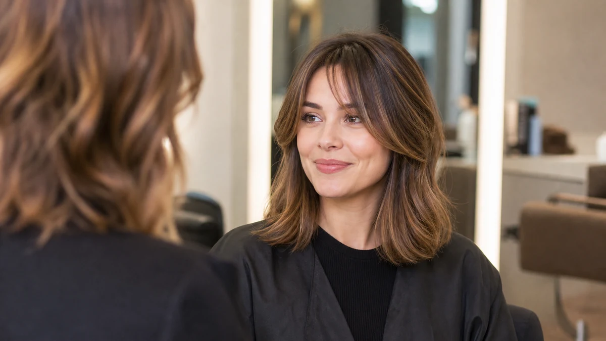 Layered lob hairstyle for oval and round face comparison advice