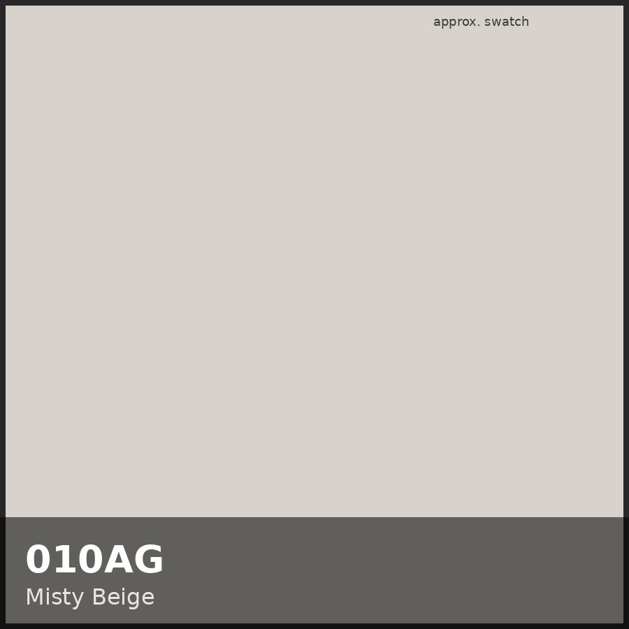 Approximate educational color swatch for Redken Shades EQ 010AG (original Beauty Spire illustration, not manufacturer colorimetry)