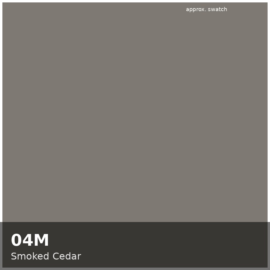 Approximate educational color swatch for Redken Shades EQ 04M (original Beauty Spire illustration, not manufacturer colorimetry)