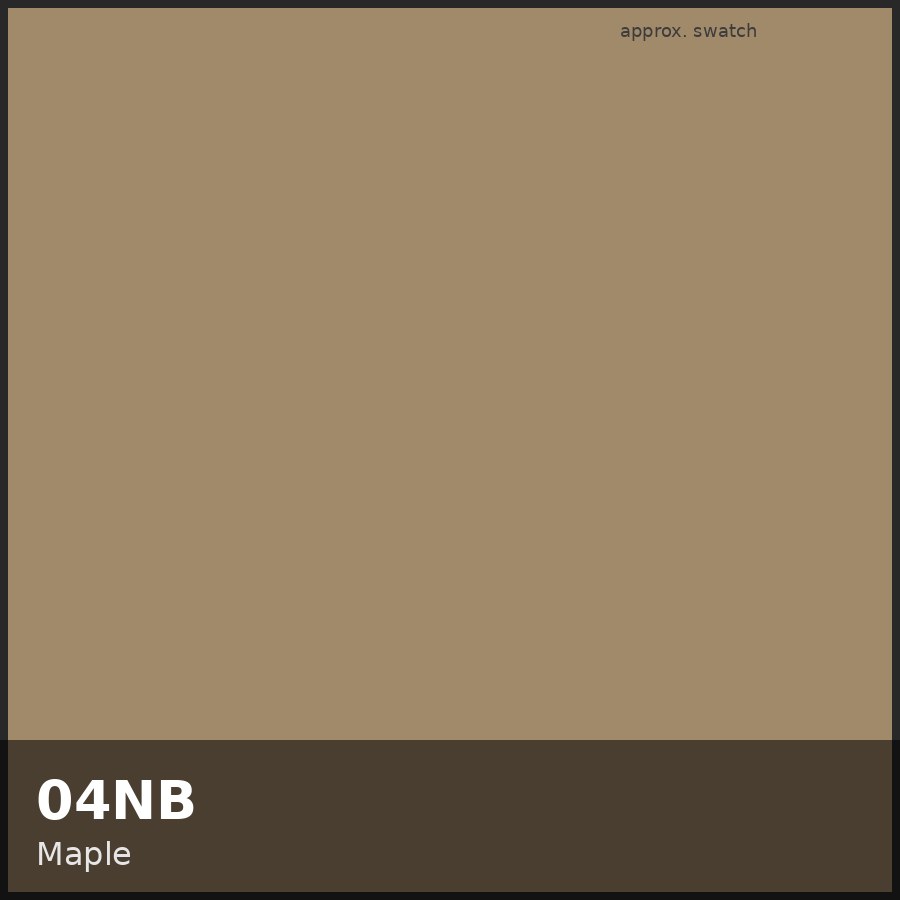 Approximate educational swatch for Shades EQ 04NB Maple