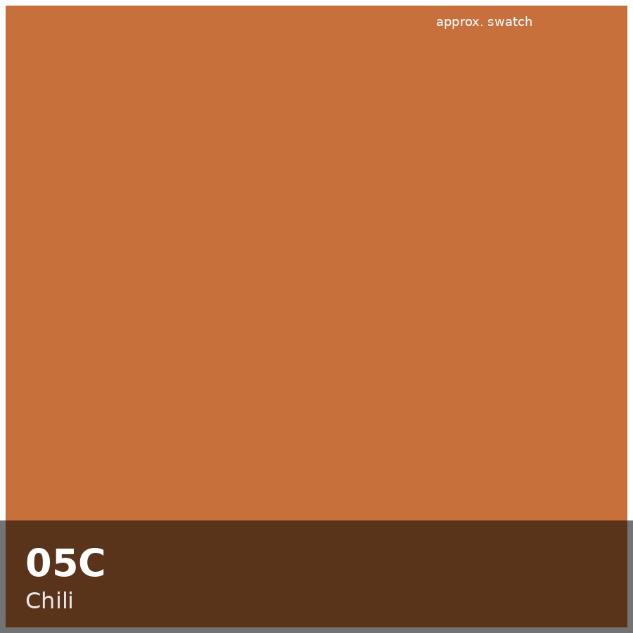 Approximate educational color swatch for Redken Shades EQ 05C (original Beauty Spire illustration, not manufacturer colorimetry)