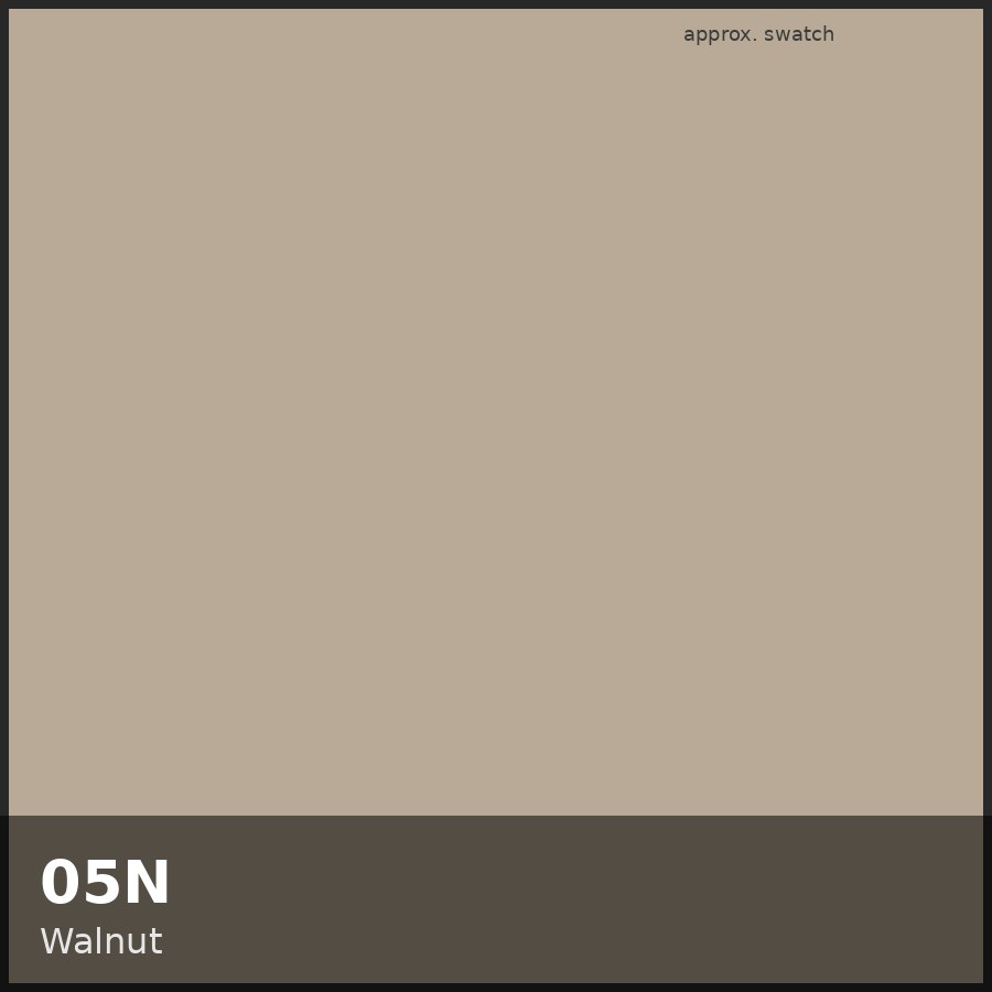 Approximate educational swatch for Shades EQ 05N Walnut