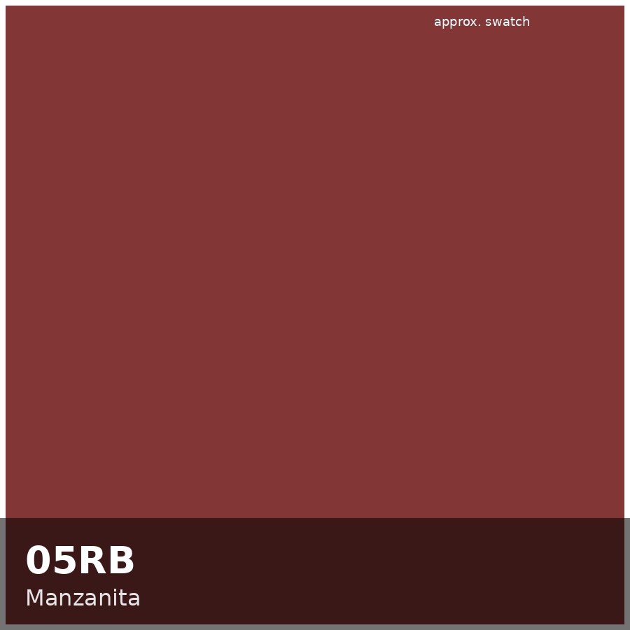Approximate educational color swatch for Redken Shades EQ 05RB (original Beauty Spire illustration, not manufacturer colorimetry)