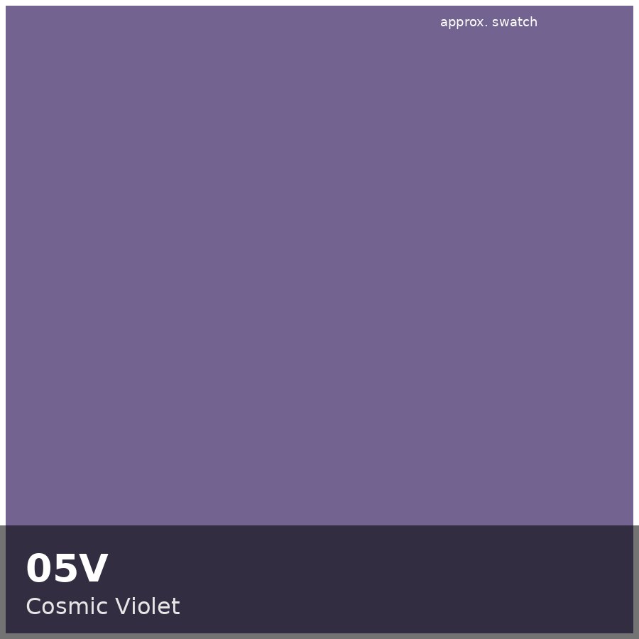 Approximate educational swatch for Shades EQ 05V Cosmic Violet
