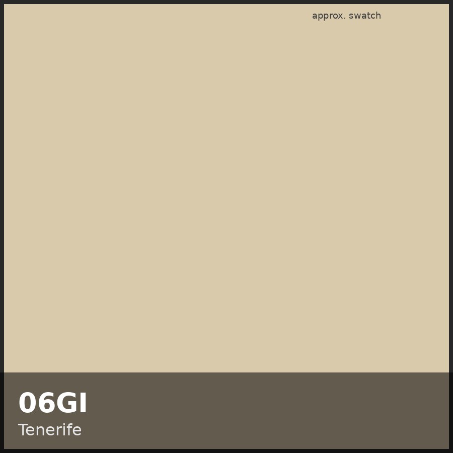 Approximate educational color swatch for Redken Shades EQ 06GI (original Beauty Spire illustration, not manufacturer colorimetry)