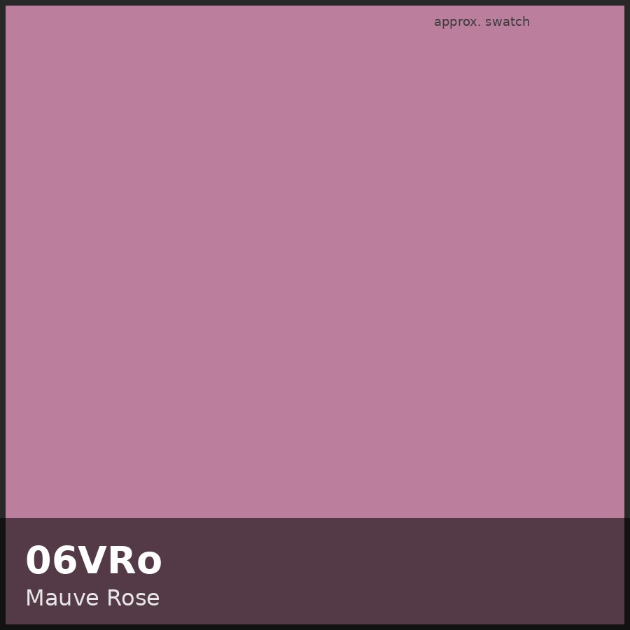 Approximate educational color swatch for Redken Shades EQ 06VRo (original Beauty Spire illustration, not manufacturer colorimetry)