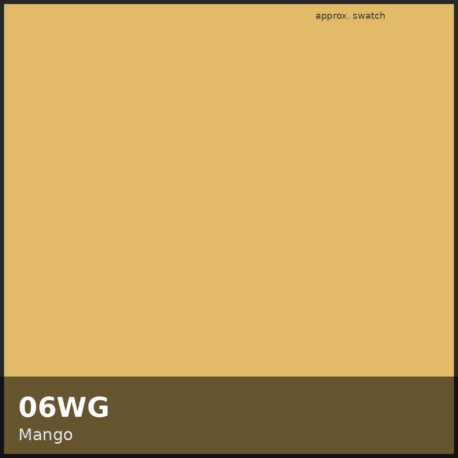 Approximate educational swatch for Shades EQ 06WG Mango