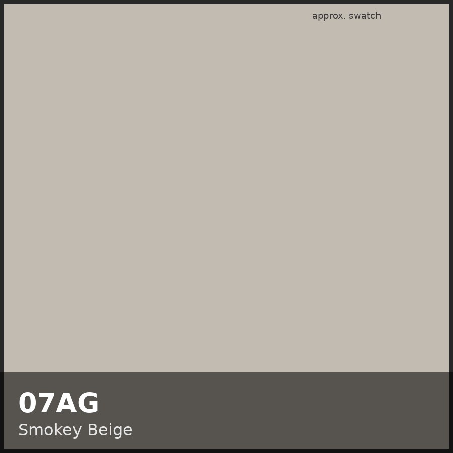 Approximate educational color swatch for Redken Shades EQ 07AG (original Beauty Spire illustration, not manufacturer colorimetry)