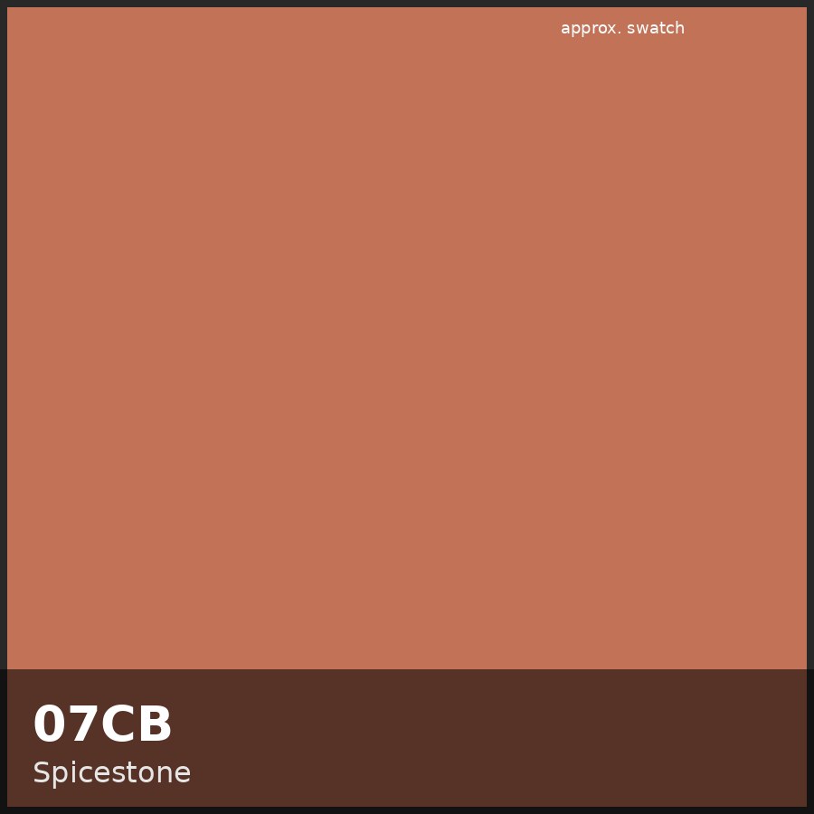 Approximate educational swatch for Shades EQ 07CB Spicestone