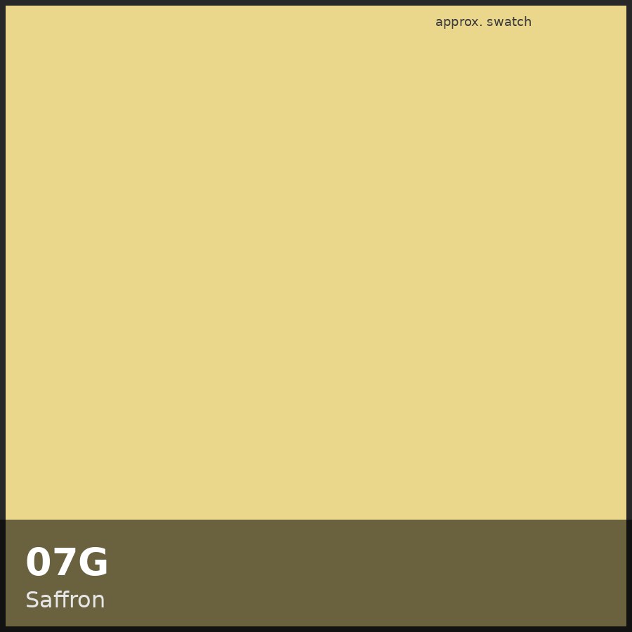 Approximate educational swatch for Shades EQ 07G Saffron