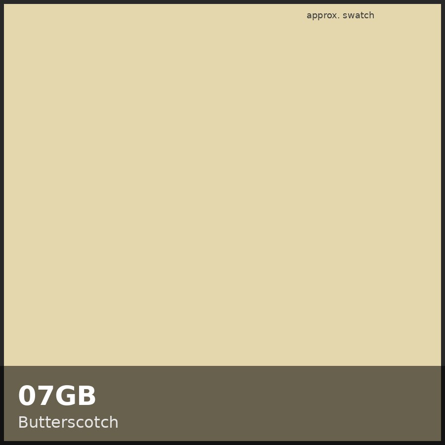 Approximate educational swatch for Shades EQ 07GB Butterscotch