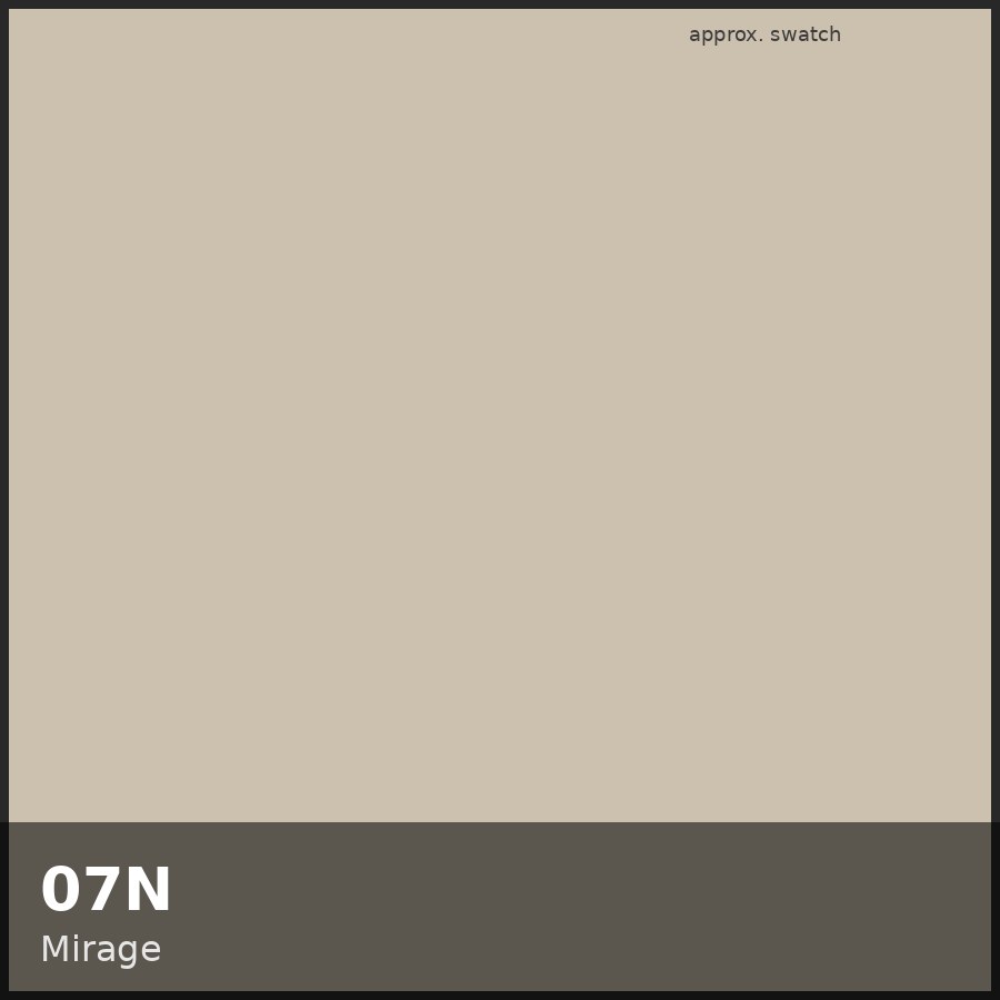 Approximate educational swatch for Shades EQ 07N Mirage