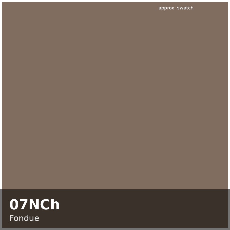 Approximate educational swatch for Shades EQ 07NCh Fondue