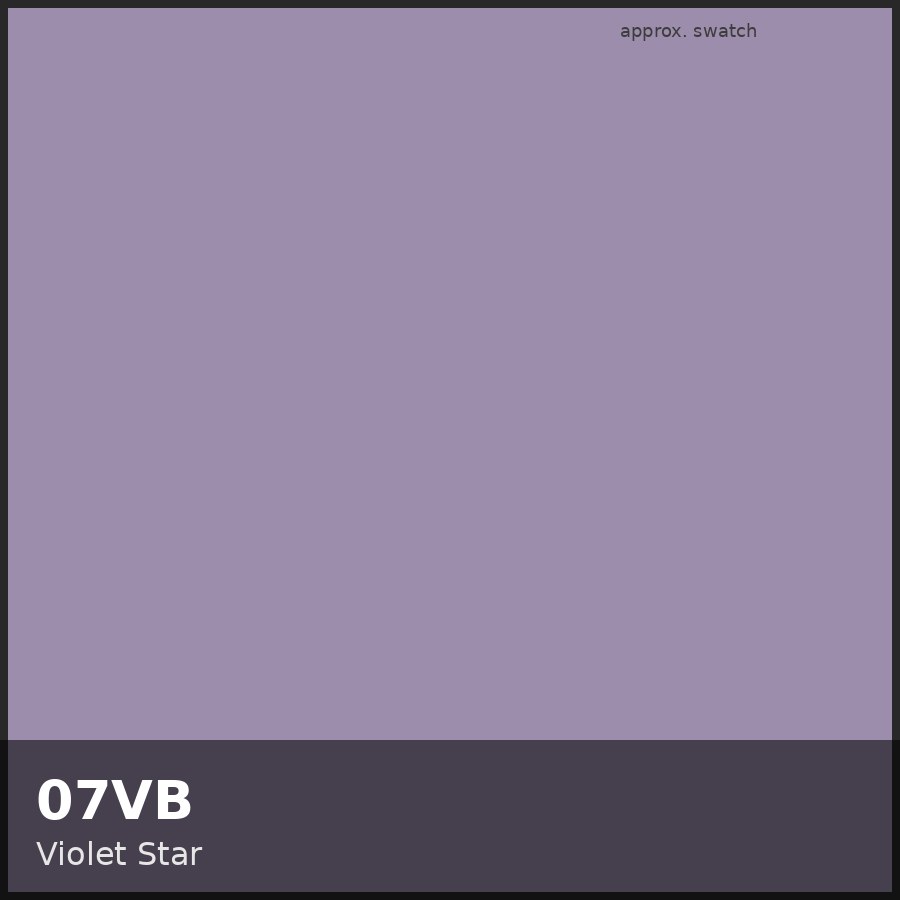 Approximate educational swatch for Shades EQ 07VB Violet Star