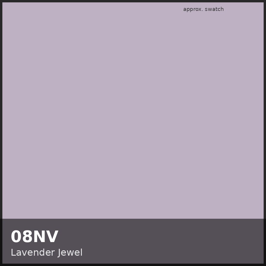 Approximate educational color swatch for Redken Shades EQ 08NV (original Beauty Spire illustration, not manufacturer colorimetry)