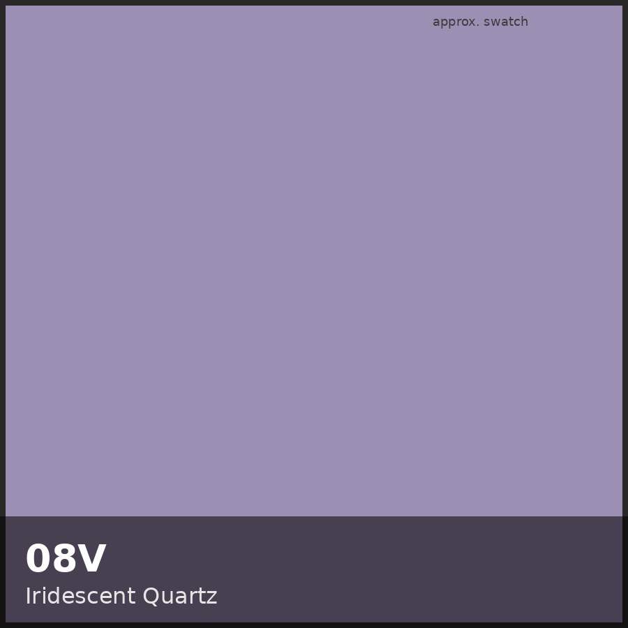 Approximate educational swatch for Shades EQ 08V Iridescent Quartz