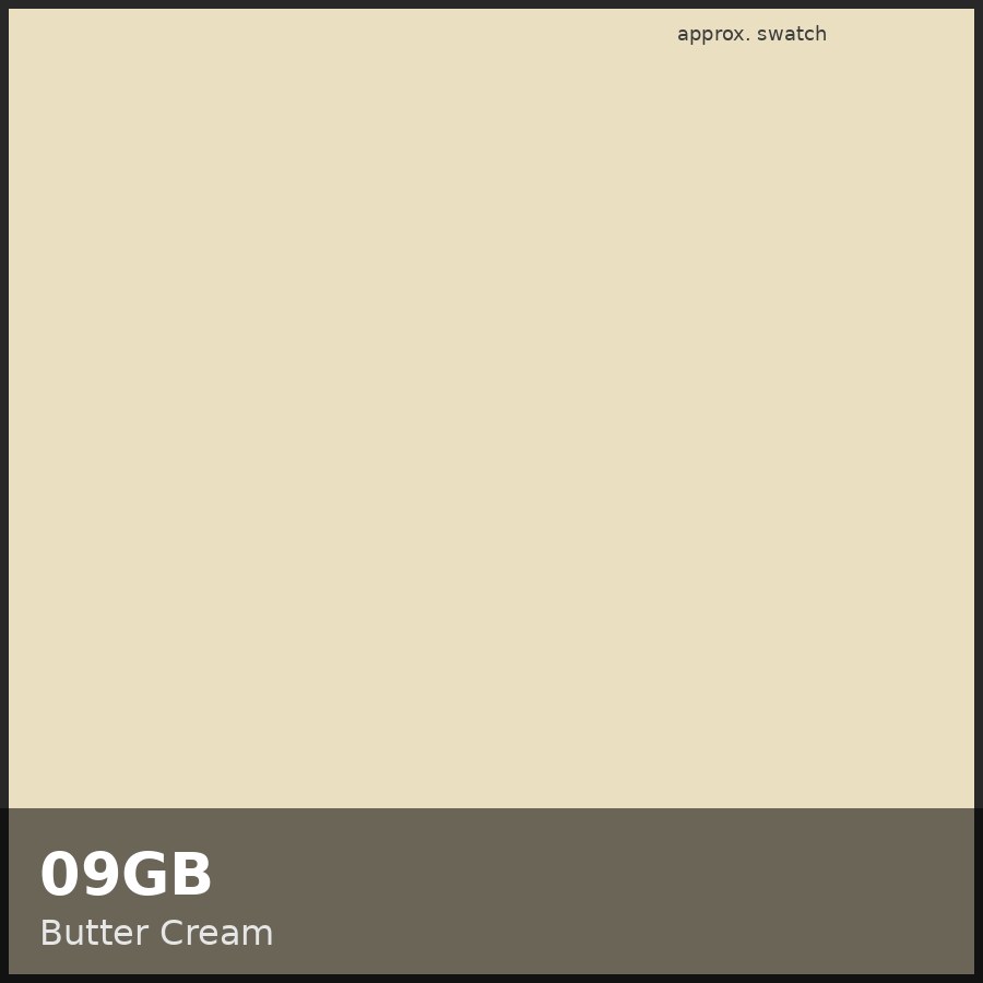 Approximate educational swatch for Shades EQ 09GB Butter Cream