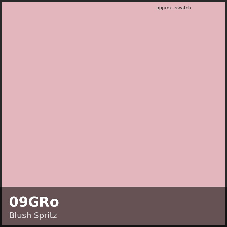 Approximate educational color swatch for Redken Shades EQ 09GRo (original Beauty Spire illustration, not manufacturer colorimetry)