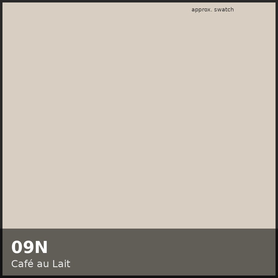 Approximate educational color swatch for Redken Shades EQ 09N (original Beauty Spire illustration, not manufacturer colorimetry)