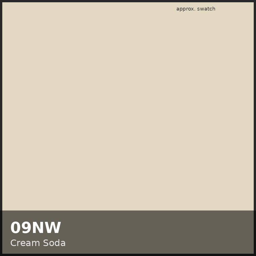 Approximate educational swatch for Shades EQ 09NW Cream Soda