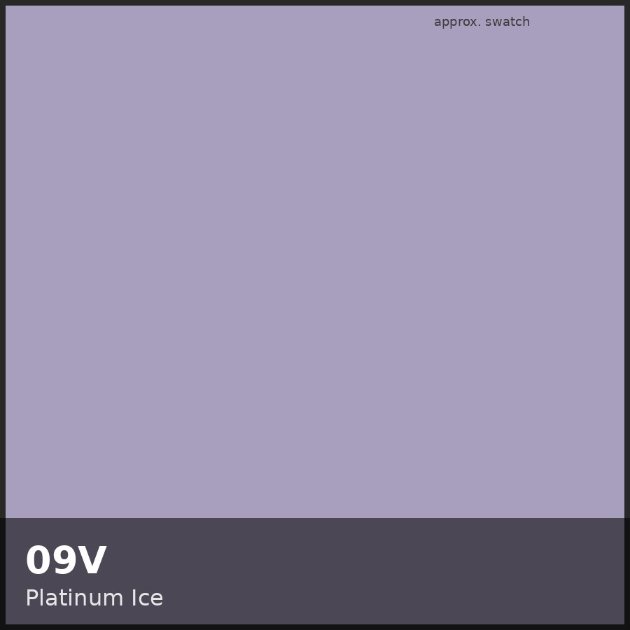 Approximate educational swatch for Shades EQ 09V Platinum Ice