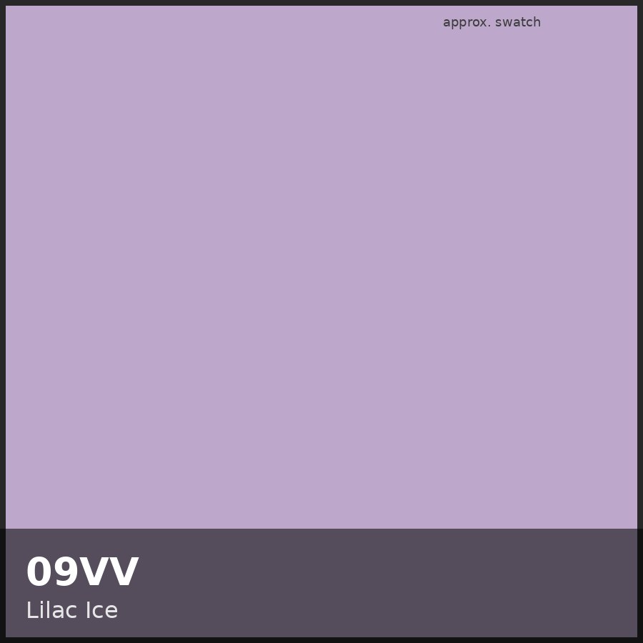 Approximate educational color swatch for Redken Shades EQ 09VV (original Beauty Spire illustration, not manufacturer colorimetry)